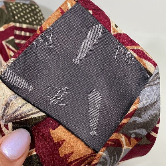 Karl Lagerfield Paris Vintage World Flags Mens Silk Tie - Picture 3 of 5